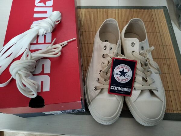 CONVERSE ALL STAR NV-ARMYS OX ローカットスニーカー オフホワイト 生成り 26.5cm