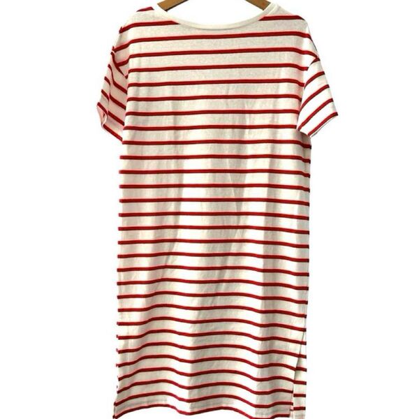 ★GU★ ボーダー スリット入り Tシャツワンピース