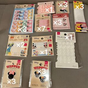 ディズニー お名前シール ステッカー ダイソー セリア プリンセス ミニー ミッキー ドナルド デイジー トイストーリー ワッペン
