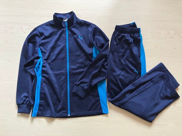 プーマPUMAジャージ セット 160サイズ ネイビー/ブルー 上下 ズボン 上下セット スポーツ ウェア セットアップ