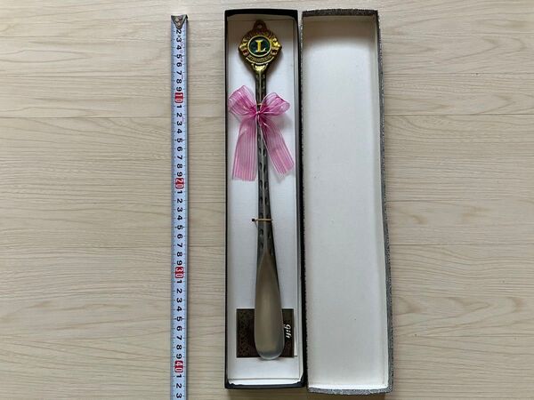 ライオンズクラブ 靴べら 希少 未使用 美術鋳物 靴ベラ