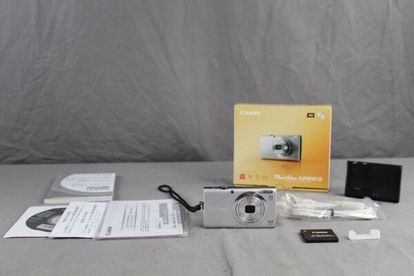 Canon PowerShot A2400 IS シルバー コンパクトデジタルカメラ キヤノン 元箱付き