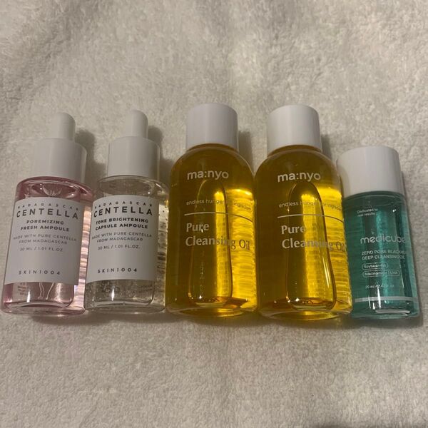 《新品》SKIN1004 アンプル30ml2種 魔女工場 ピュアクレンジングオイル55ml2本 メディキューブ クレンジングオイル