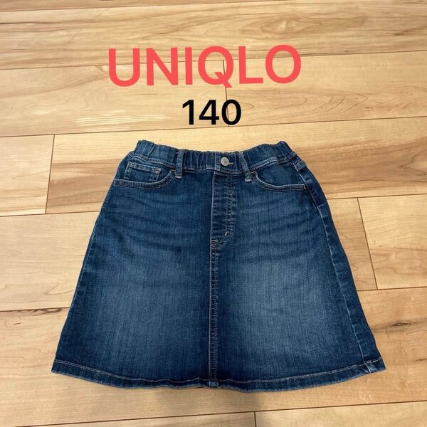 UNIQLO デニム ミニスカート 140