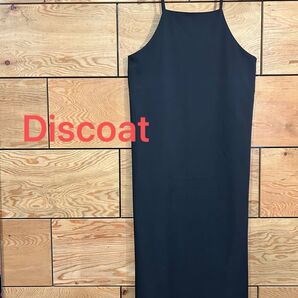 Discoat シンプル キャミ ワンピース ブラック
