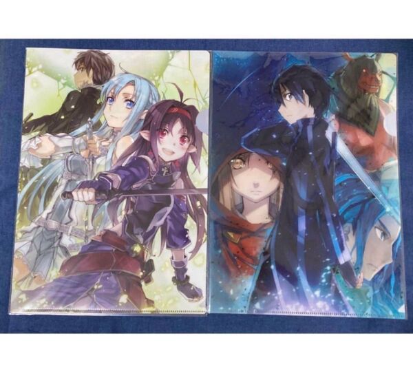 ソードアート・オンライン SAO 電撃文庫創刊20周年記念 大電撃文庫展限定クリアファイル 2枚セット