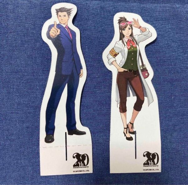 逆転裁判 20th Anniversary CAPCOM Cafe コラボ 特典 パセラ キャラスタンド 成歩堂龍一 宝月茜