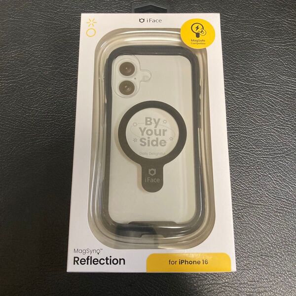 iFace Reflection iPhone16 ケース クリア×ブラック MagSafe対応 正規品・新品・未開封