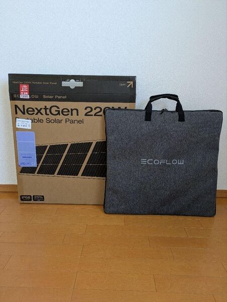 EcoFlow エコフロー ソーラーパネル 220W Gen2折り畳み太陽光発電