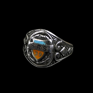  бесплатная доставка 30s SRS STERLING Vintage кольцо "college ring" a-rute core ru Novo - sterling серебряный аксессуары античный кольцо 