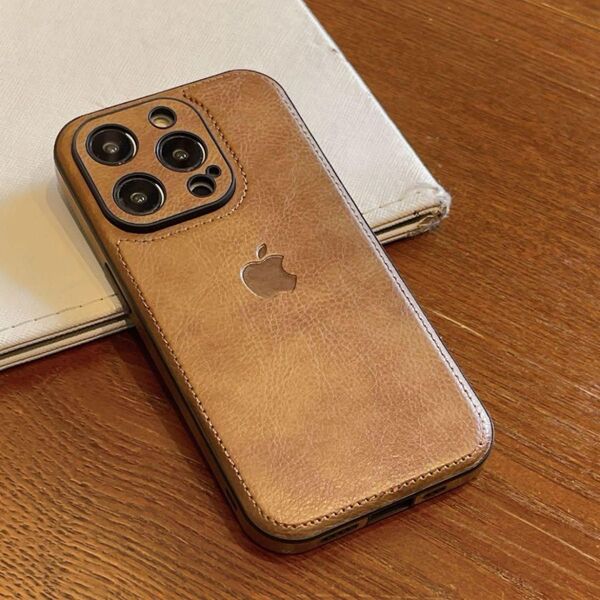 本革調iPhone16proケースビジネス風高品質&高級感★薄型&軽量 大人気