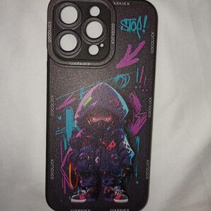 iPhone14 Pro Max ケース カラフル クール 少年キャラ シリコン
