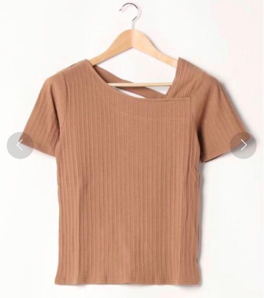 カットソー 半袖カットソー 半袖 Tシャツ オフショルダー オフショル アシメ アシメトップス リブニット 肩空き 肩出し