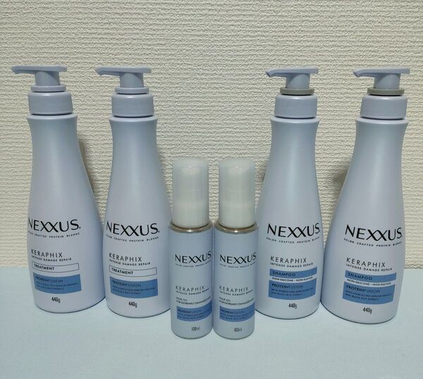 ネクサス インテンスダメージリペア シャンプー 440g×2 トリートメント 440g×2 ヘアオイル 100ml×2