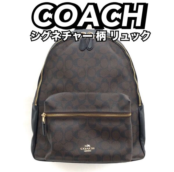 COACH/コーチ/シグネチャー/リュックサック/ダークブラウン