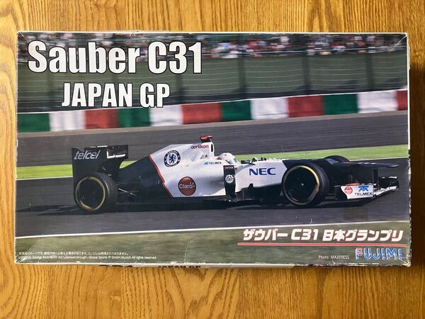 プラモデル フジミ ザウバー C31 日本GP 小林可夢偉 ドライバーフィギュア付