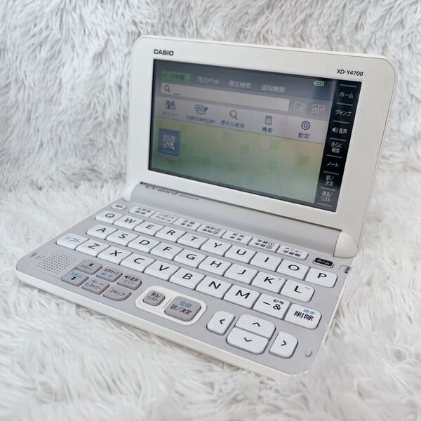 CASIO カシオ 電子辞書 EX-Word エクスワード DATAPLUS10 XD-Y4700 ホワイト ヒビあり