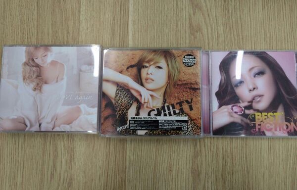 安室奈美恵BEST FICTION、浜崎あゆみ CD LOVE again、GUILTY 3枚セット