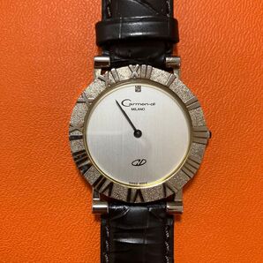 動作未確認 Carmen-di 925 シルバー 腕時計 SWISS MADE