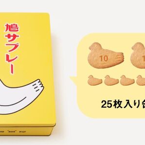 鳩サブレー 25枚缶入 ショッパー付き プレゼント包装