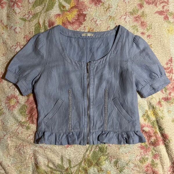 ★レストローズ★トップス★水色☆LEST ROSE★