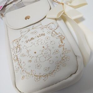 【新品 タグ付き】サンリオ ショルダー ポシェット ガーリー sanrio ハローキティ 箔押し加工