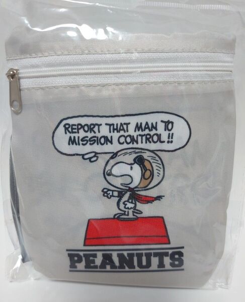 エコバッグ トート キャラクター スヌーピー 折りたたみ コンパクトバッグ Peanuts 新品 未使用 ライトグレー 1点