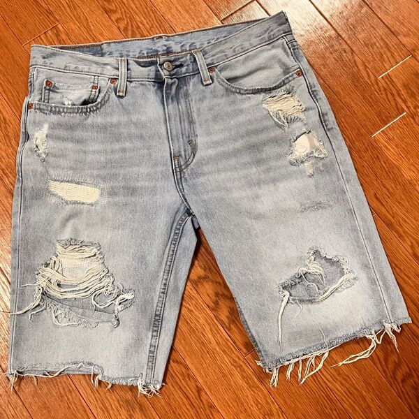 Levi’s(リーバイス)511 145周年記念モデル W32 ヴィンテージ ダメージ デニム ショーツ carhartt Lee