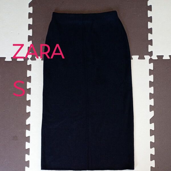 ZARA タイトロングスカート S ブラック