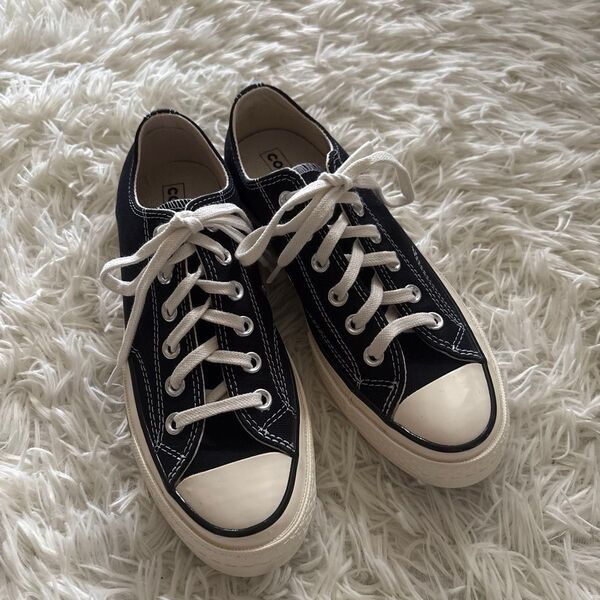 CONVERSE CT70 黒 スニーカー チャックテイラー 23.5cm 三ツ星 オールスター