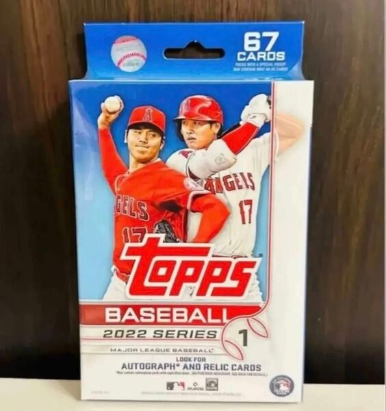 Topps 大谷パッケージ Baseball 2022 Series 1 MLB カード ハンガーボックス 1箱67枚