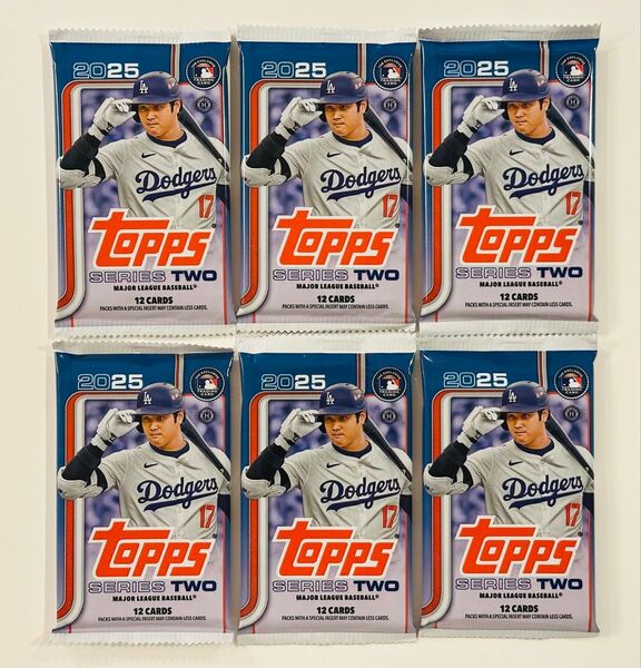 【大谷可能性あり】Topps トップス MLB SERIES 2 2025年版 メジャーリーグ カード Baseball 6パック
