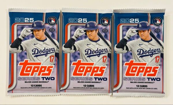 【大谷可能性あり】Topps トップス MLB SERIES 2 2025年版 メジャーリーグ カード Baseball 3パック