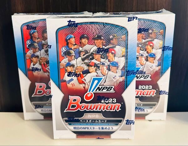 2023 Topps NPB Bowman Baseball Card 3箱 シュリンク付 トレカ 野球