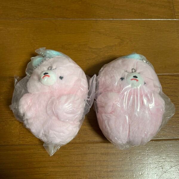 むすっとちゃん ぬいぐるみキーホルダー ガチャ ガチャガチャ うさぎ 2個