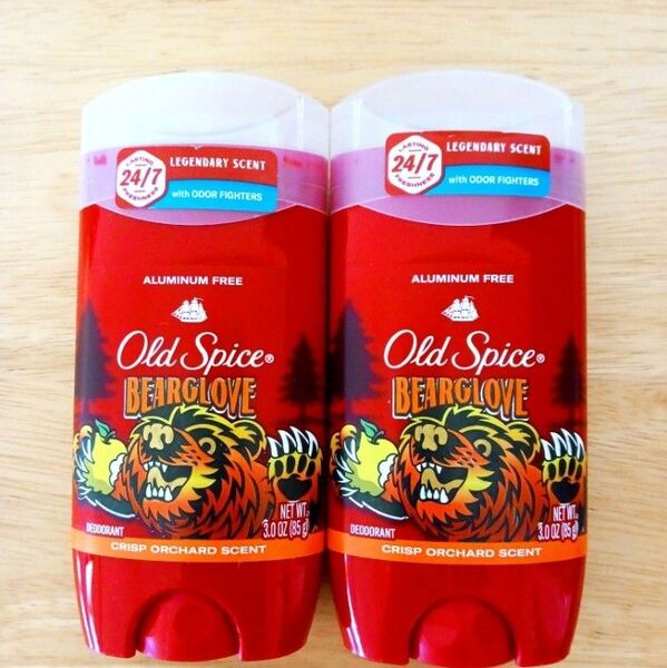【2個】オールドスパイス デオドラント ベアグローブ 85g 制汗剤 Old Spice ブルースティック 青
