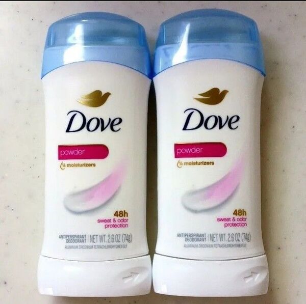 !最新!【2本】ダヴ インビジブルソリッドデオドラント パウダー 制汗剤 74g Dove★期限2027.03、2027.04★