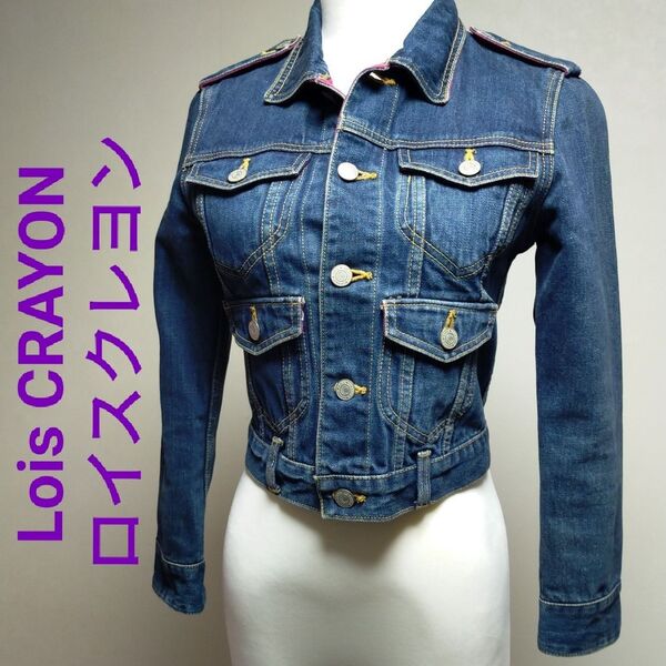 Lois CRAYON ロイスクレヨン レディース デニムジャケット Gジャン アウター サイズM
