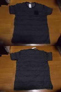 新品 gu ジーユー ネイティブ柄 ポケット Tシャツ XL 黒灰