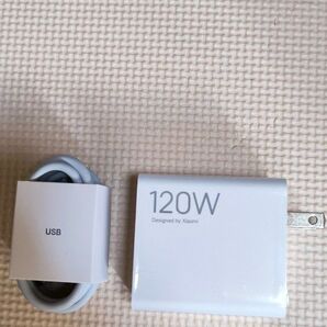 xiaomi120w急速充電器1Mケーブル