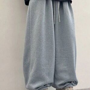 メンズ スウェットパンツ ゆったり ワイドパンツ