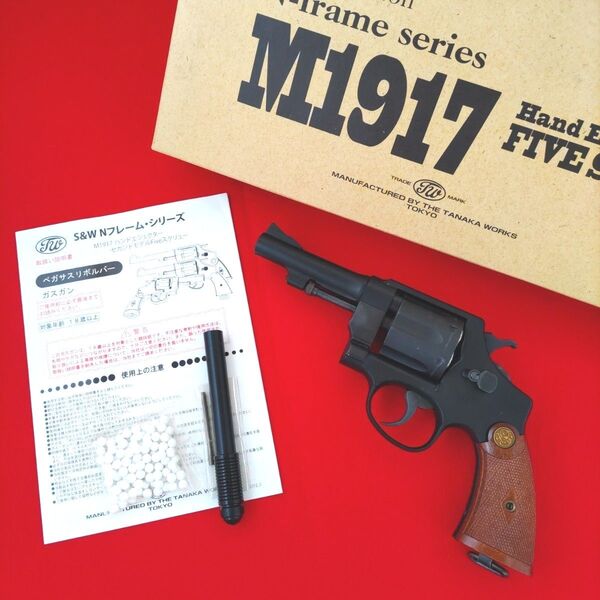 タナカ S&W M1917 4インチ インディジョーンズカスタム smith&wesson 455 HE 2nd ガスリボルバー