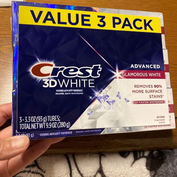 Crest 3D White グラマラスホワイト 歯磨き粉 3個セット