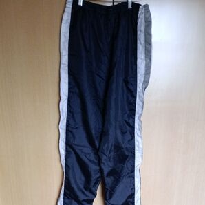 スポーツパンツ ネイビー サイドライン入り ウエストゴム