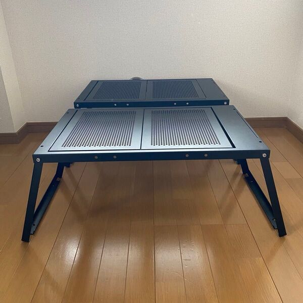 SoomloomテーブルFREE ZONE Table M-30フルメッシュ アイアン穴付き天板 2個セット(DIY拡張天板付き)
