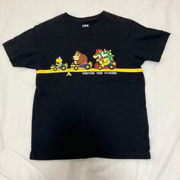 ユニクロ スーパーマリオ Tシャツ ブラック 130