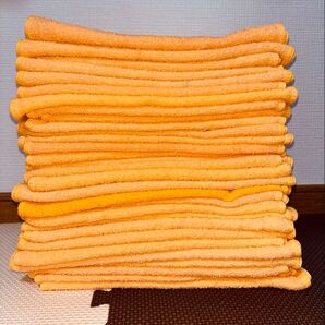★中古フェイスタオル★ウエス オレンジ50枚
