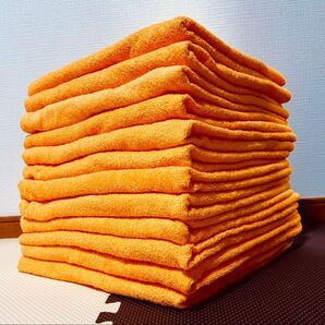 ★新品 業務用 厚手大判バスタオル★オレンジ5枚(6/30まで値引き中)枚