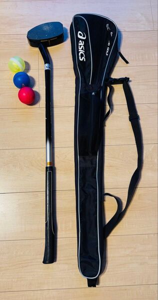 アシックス グランドゴルフ スレンダーツインカーブ GT TC-303 一般右打者専用 ブラック 84cm