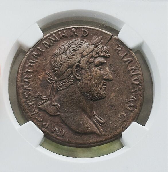 古代ローマ帝国 セステルティウス銅貨/ハドリアヌス帝